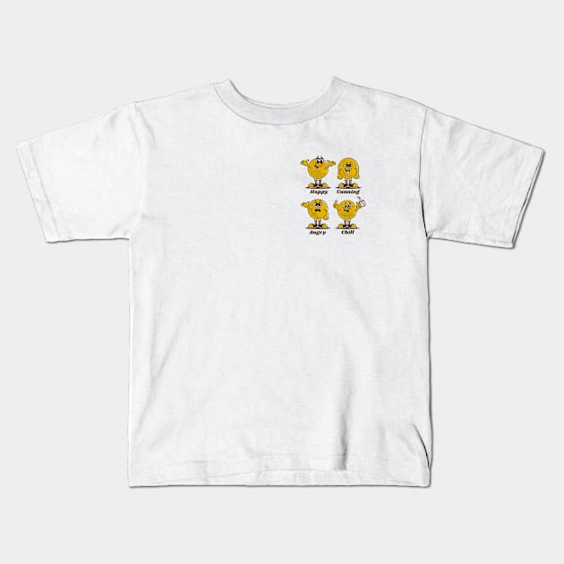 moods characters Kids T-Shirt by adipra std